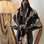 روسری ابریشم ژاکارد ajh20
