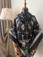 روسری ابریشم ژاکارد ajh39-2