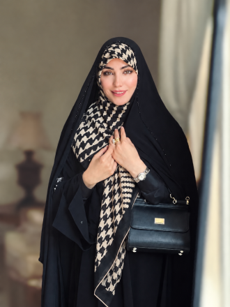 روسری ابریشم ژاکارد وارداتی AJE99
