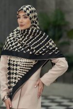 روسری ابریشم ژاکارد وارداتی AJE99